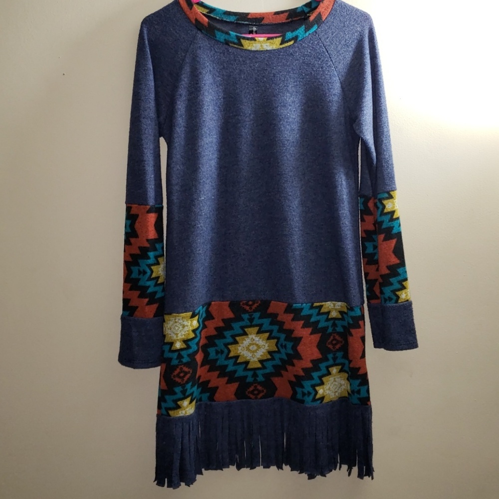 Tunic with Aztec Print